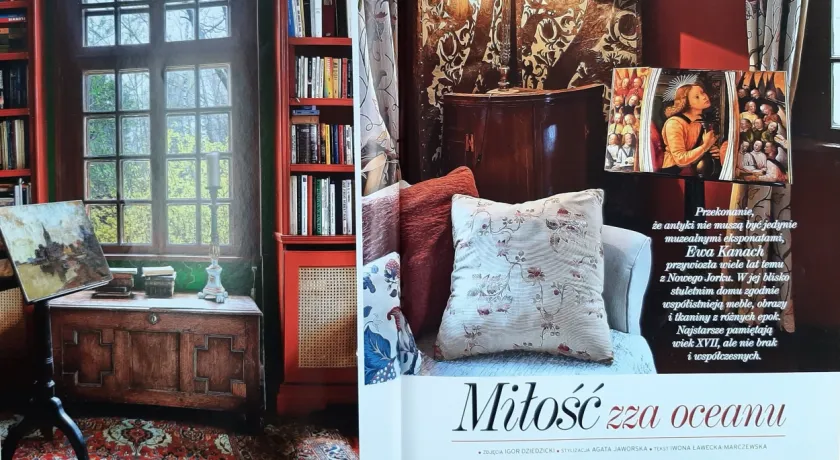 1 strona artykułu z magazynu DOBRE WNĘTRZE STYL I KLASYKA, projekt domu wykonała pracownia KANACH INTERIORS