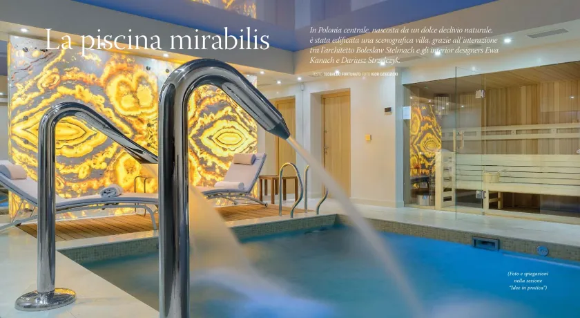 Strona tytułowa publikacji o projekcie zrealizowanym przez KANACH INTERIORS  z włoskiego magazynu wnętrzarskiego CASA CHIC