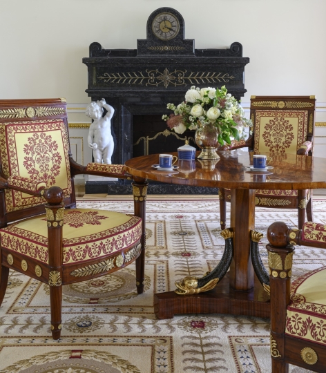 Pałac Prezydencki Krakowskie Przedmieście, Gabinet Prezydenta Rzeczypospolitej Polskiej, Projekt dywanu, Projektowanie wnętrz pałacowych, Projektowanie wnętrz historycznych, Projektowanie wnętrz muzealnych, Projektowanie wnętrz klasycznych ,