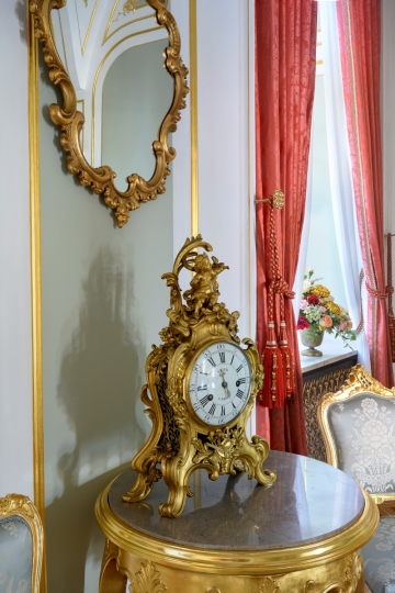 Pałac Prezydencki Krakowskie Przedmieście, Sala Rococo, projekt dekoracji okiennych, projekt wnętrz pałacowych, projektowanie wnętrz historycznych, Projektowanie wnętrz muzealnych, Projektowanie wnętrz klasycznych,