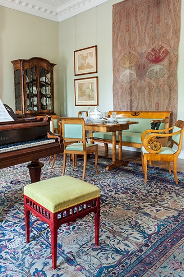 Muzeum Pułaskiego w Warce. Salon dzienny Ignacego Jana Paderewskiego. Projekt wnętrza KANACH INTERIORS